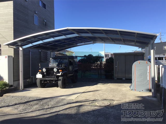 茨城県水戸市ののカーポート アリュース トリプル　積雪〜20cm対応 施工例