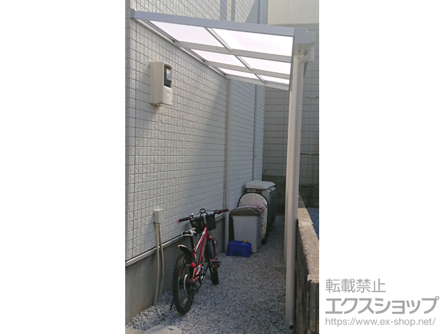 埼玉県ふじみ野市ののテラス屋根 ソラリア F型 テラスタイプ 単体 積雪〜20cm対応 施工例