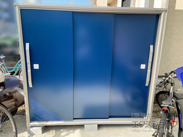 大阪府大阪市のの物置・屋外倉庫 エスモ 一般型 1800×774×1613 ESF-1807D-DO 施工例