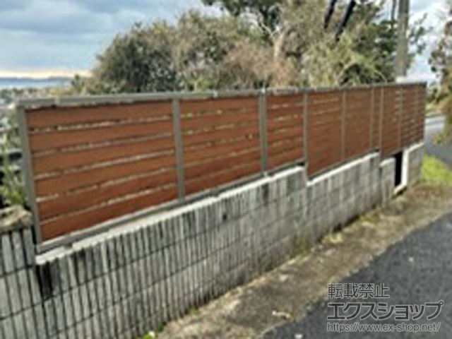長崎県松浦市ののフェンス・柵 フェンスAB YS3型 フリーポールタイプ 施工例