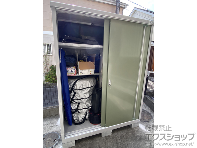 埼玉県川口市のの物置・屋外倉庫 シンプリー 一般型 1520×905×1903（MJX-159E） MJX-159E-JG 施工例