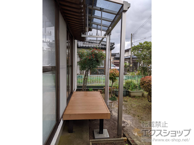 新潟県村上市ののウッドデッキ マージウッドデッキ 施工例