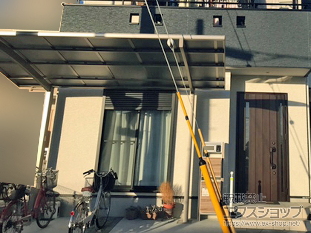 兵庫県明石市ののカーポート ネスカR (ラウンドスタイル) 積雪〜20cm対応 施工例