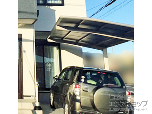 兵庫県明石市ののカーポート ネスカR (ラウンドスタイル) 積雪〜20cm対応 施工例