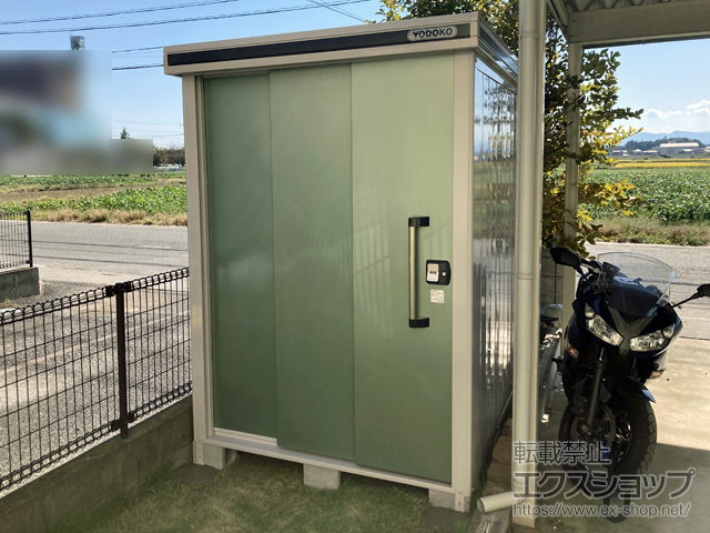 埼玉県熊谷市のの物置・屋外倉庫 エルモ 一般型 1520×2570×2116(LMD-1525) LMD-1525-EG 施工例