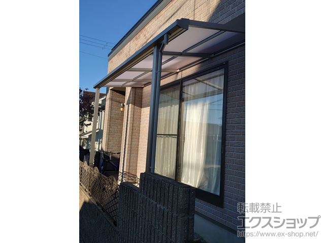 滋賀県甲賀市ののテラス屋根 ソラリア F型 テラスタイプ 単体 積雪〜20cm対応 施工例