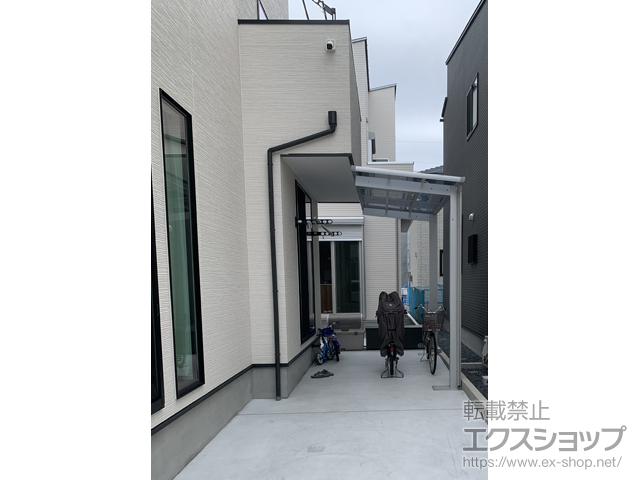 埼玉県草加市ののテラス屋根 レセパ Lタイプ 独立タイプ 積雪〜20cm対応 施工例
