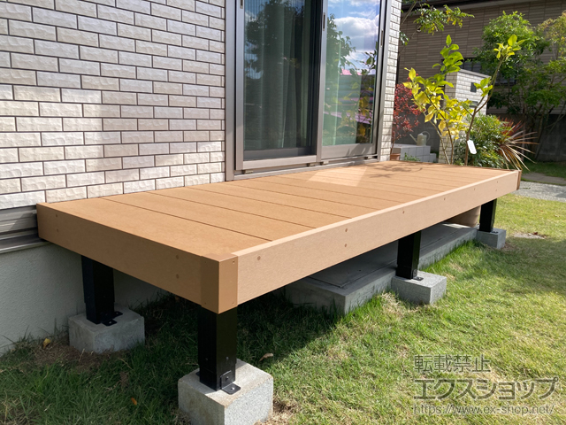 岡山県赤磐市ののウッドデッキ リウッドデッキ 200 施工例