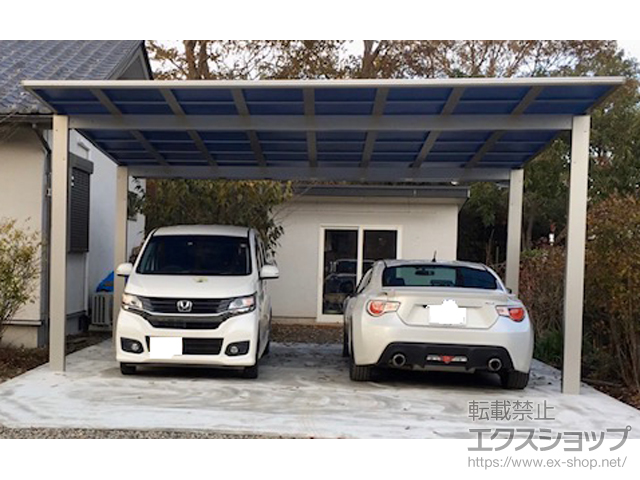 茨城県鹿嶋市ののカーポート エフルージュ ツイン FIRST 積雪〜20cm対応 施工例