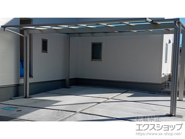 埼玉県北足立郡伊奈町ののカーポート エフルージュ ツイン FIRST 積雪〜20cm対応 施工例