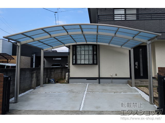 岡山県岡山市ののカーポート アリュース ツイン　積雪〜20cm対応 施工例
