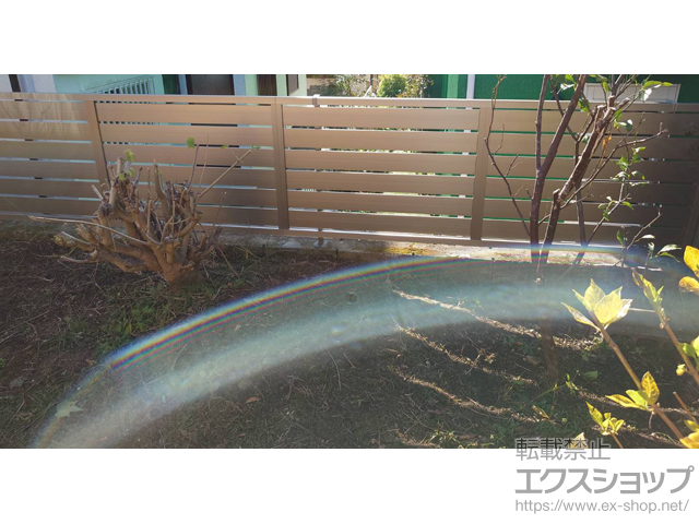 鹿児島県鹿児島市ののフェンス・柵 フェンスAB YS3型 横スリット3 フリーポールタイプ 施工例