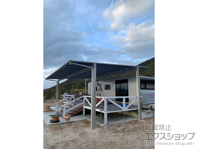 広島県江田島市ののカーポート エフルージュ トリプル FIRST 積雪〜20cm対応 施工例