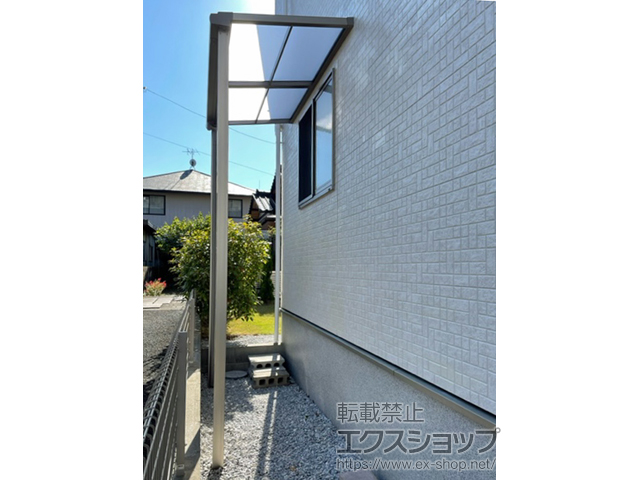 福岡県北九州市ののテラス屋根 スピーネ F型 テラスタイプ 単体 積雪〜20cm対応 施工例