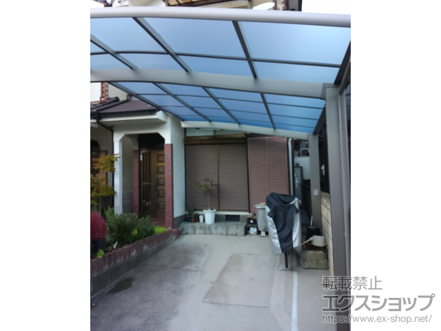 兵庫県川西市ののカーポート ネスカR (ラウンドスタイル) 積雪〜20cm対応 施工例