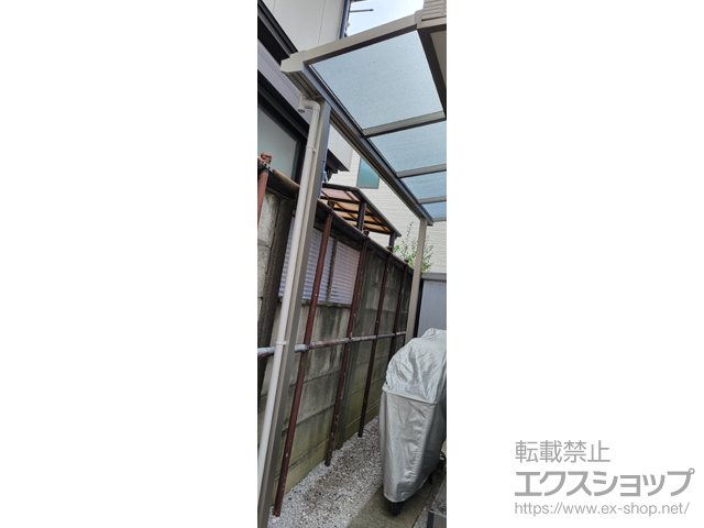 東京都渋谷区ののテラス屋根 ソラリア F型 テラスタイプ 単体 積雪〜20cm対応 施工例