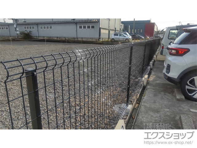 石川県金沢市ののフェンス・柵 イーネットフェンス A1F型　自由柱施工 施工例