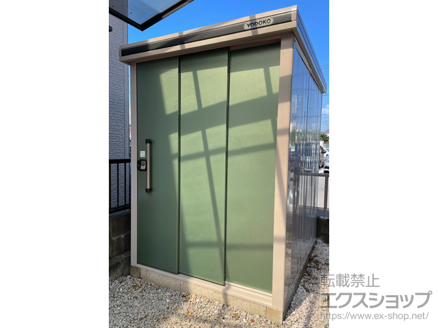 宮崎県延岡市のの物置・屋外倉庫 エルモ 一般型 1520×1870×2118 LMD-1518-EG 施工例