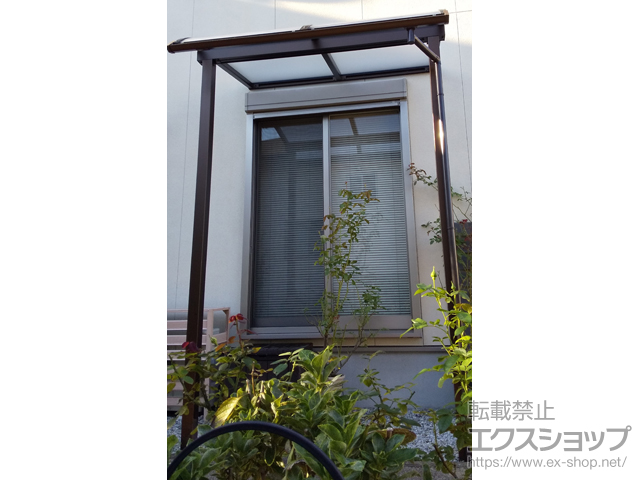 静岡県浜松市ののテラス屋根 ソラリア R型 テラスタイプ 単体 積雪〜20cm対応 施工例