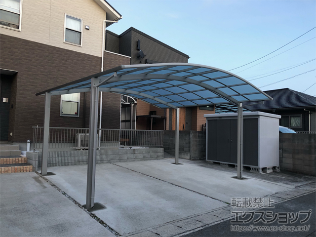 山口県下関市ののカーポート アリュース ツイン　積雪〜20cm対応 施工例
