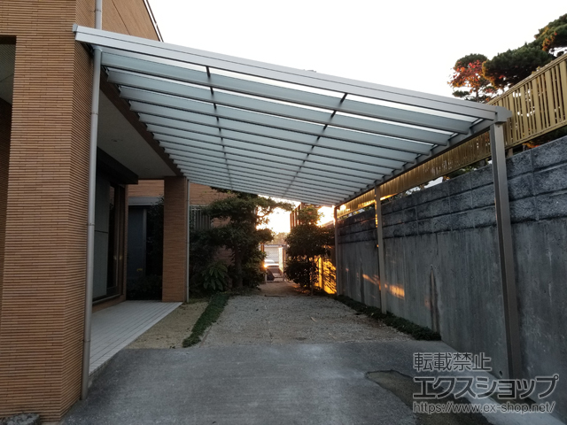 福岡県福岡市ののテラス屋根 ソラリア F型 ビッグサイズ 連棟 積雪〜20cm対応 施工例