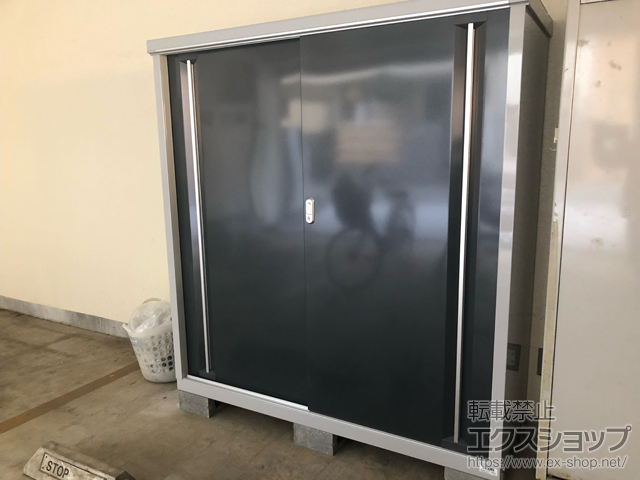東京都品川区のの物置・屋外倉庫 シンプリー 一般型 1520×515×1603 MJX-155D-P-CG 施工例