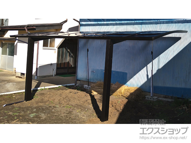 長野県長野市ののカーポート プレシオスポート 積雪〜20cm対応 施工例