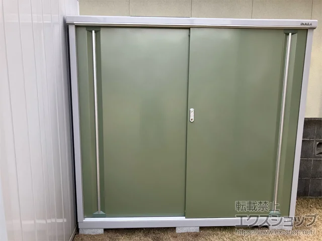 大分県大分市のイナバの物置・収納・屋外倉庫 シンプリー 一般型 1740×515×1603（MJX-175D） MJX-175D-JG 施工例