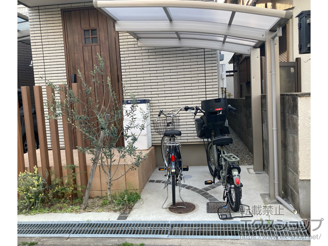 大阪府東大阪市ののサイクルポート・駐輪場 プレシオスポート ミニ 積雪〜20cm対応 施工例