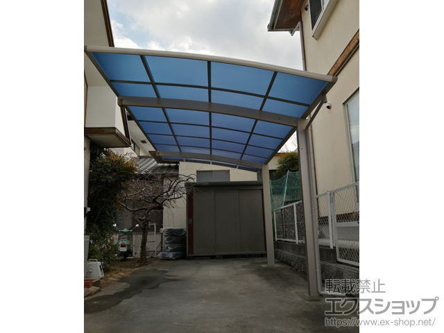 山梨県南アルプス市ののカーポート プレシオスポート 積雪〜20cm対応 施工例