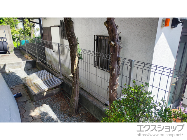 神奈川県三浦郡葉山町ののフェンス・柵 イーネットフェンス 3F型 自由柱施工 施工例