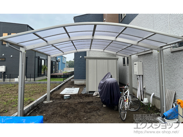 千葉県大網白里市ののカーポート アリュース ツイン　積雪〜20cm対応 施工例