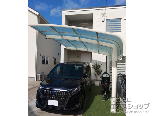 千葉県八千代市ののカーポート アリュース キャップ　積雪〜20cm対応 施工例