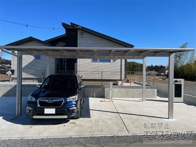 栃木県下都賀郡壬生町ののカーポート エフルージュ ツイン FIRST 積雪〜20cm対応 施工例