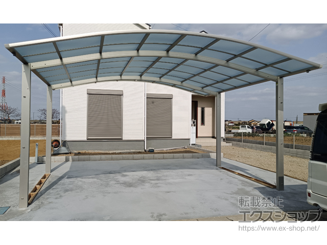 千葉県千葉県野田市ののカーポート アリュース ツイン　積雪〜20cm対応 施工例