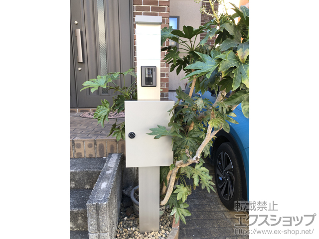 神奈川県川崎市のの機能門柱・ポスト シンプレオポストユニット1型 施工例