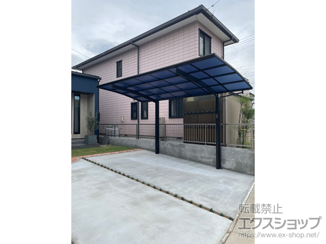 愛知県豊川市ののカーポート プレシオスポート 積雪〜20cm対応 施工例