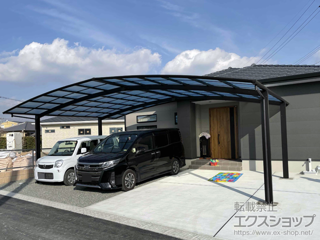 熊本県玉名市ののカーポート アリュース トリプル　積雪〜20cm対応 施工例