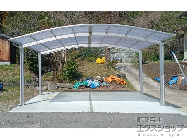 大分県由布市のValue Selectのカーポート プレシオスポート ワイド 積雪～20cm対応 施工例