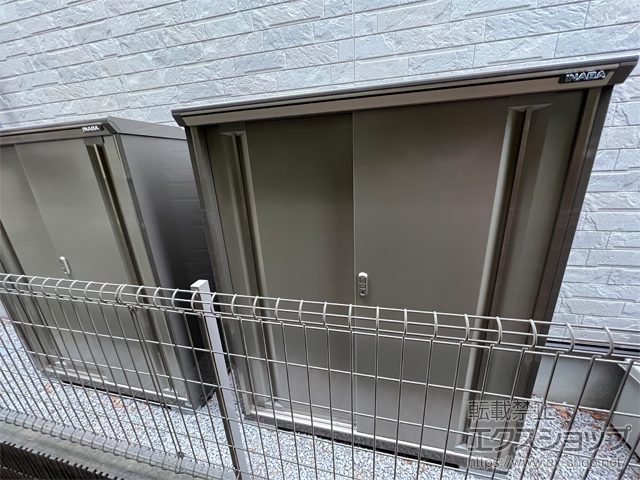 東京都世田谷区のの物置・屋外倉庫 ナイソーシスター　1320×480×1603（KMW-135D） KMW-135D-NG 施工例