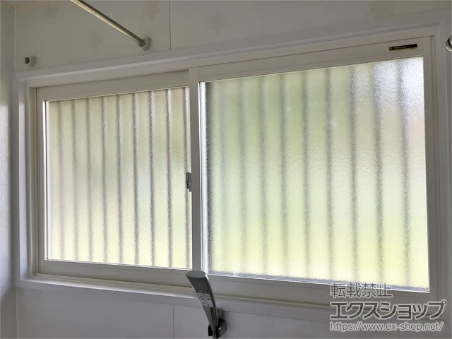 福岡県糟屋郡新宮町のの内窓（二重窓・二重サッシ） プラマードU 浴室引違い窓 ユニットバス納まり 額縁下補強材無し 施工例