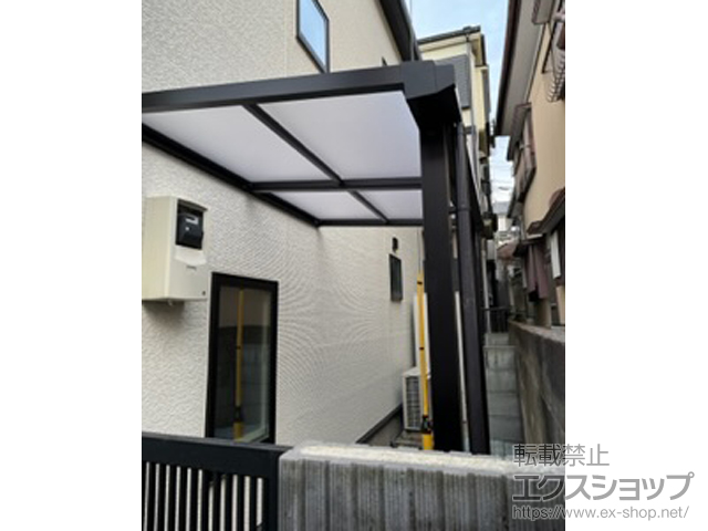 埼玉県志木市ののテラス屋根 ソラリア F型 テラスタイプ 単体 積雪〜20cm対応 施工例