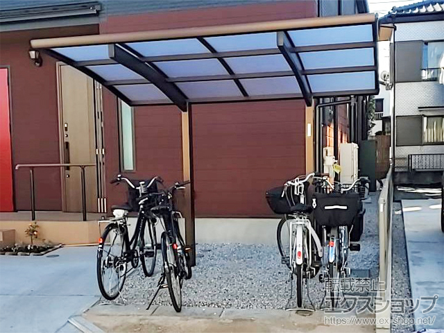 東京都武蔵村山市ののサイクルポート・駐輪場 プレシオスポート ミニ 積雪〜20cm対応 施工例