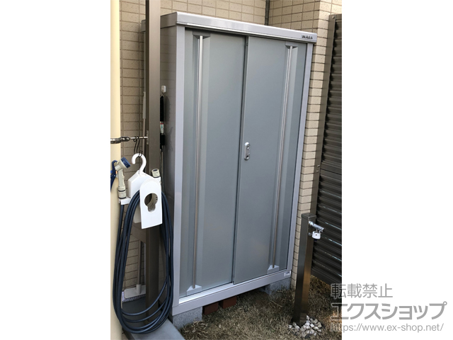 東京都目黒区のの物置・屋外倉庫 シンプリー 一般型 900×415×1603 MJX-094D-PS 施工例