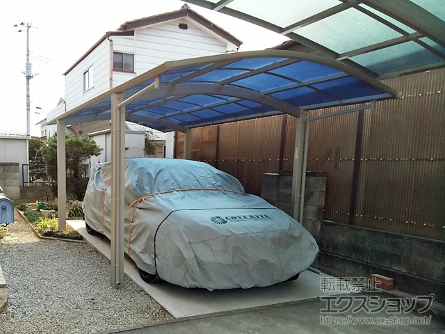 栃木県足利市のYKKAPのカーポート アリュース ワン　積雪～20cm対応 施工例
