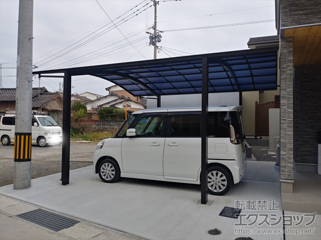 長崎県東彼杵郡東彼杵町ののカーポート アリュース ツイン　積雪〜20cm対応 施工例