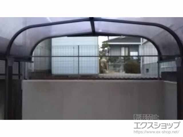三重県鈴鹿市ののフェンス・柵 シンプレオフェンスM2型 縦井桁メッシュ 自由柱施工 施工例