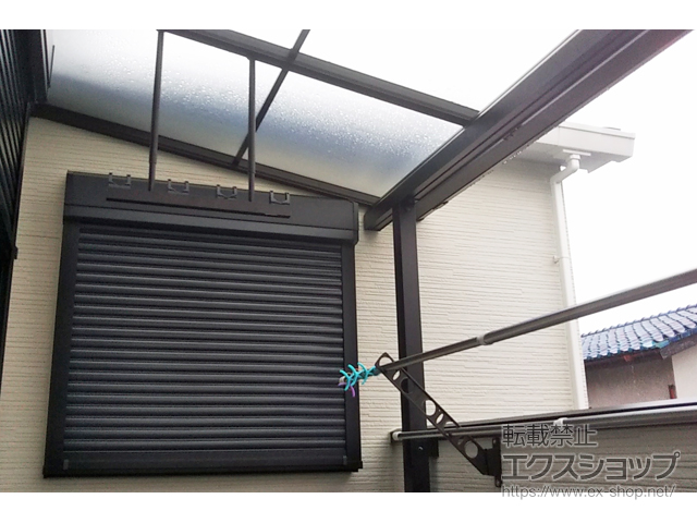 兵庫県尼崎市ののバルコニー・ベランダ屋根 ソラリア F型 屋根タイプ 単体 積雪〜20cm対応 施工例