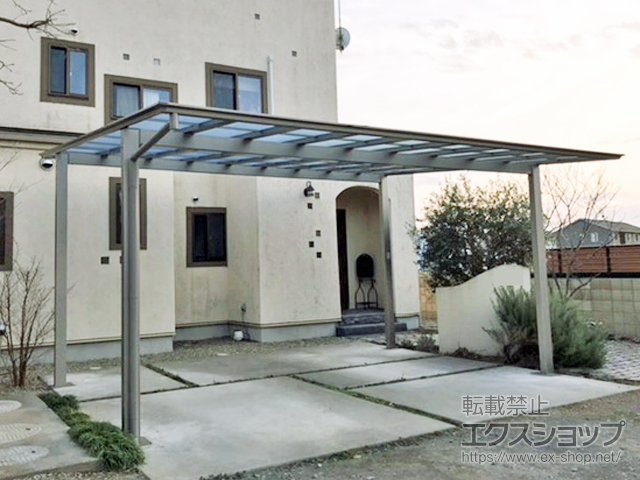 群馬県太田市ののカーポート ソリッドポート ワイド 積雪〜20cm対応 施工例