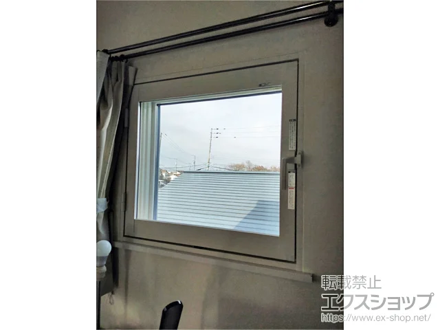 北海道苫小牧市のの内窓（二重窓・二重サッシ） インプラス 開き窓 外観左吊元 施工例
